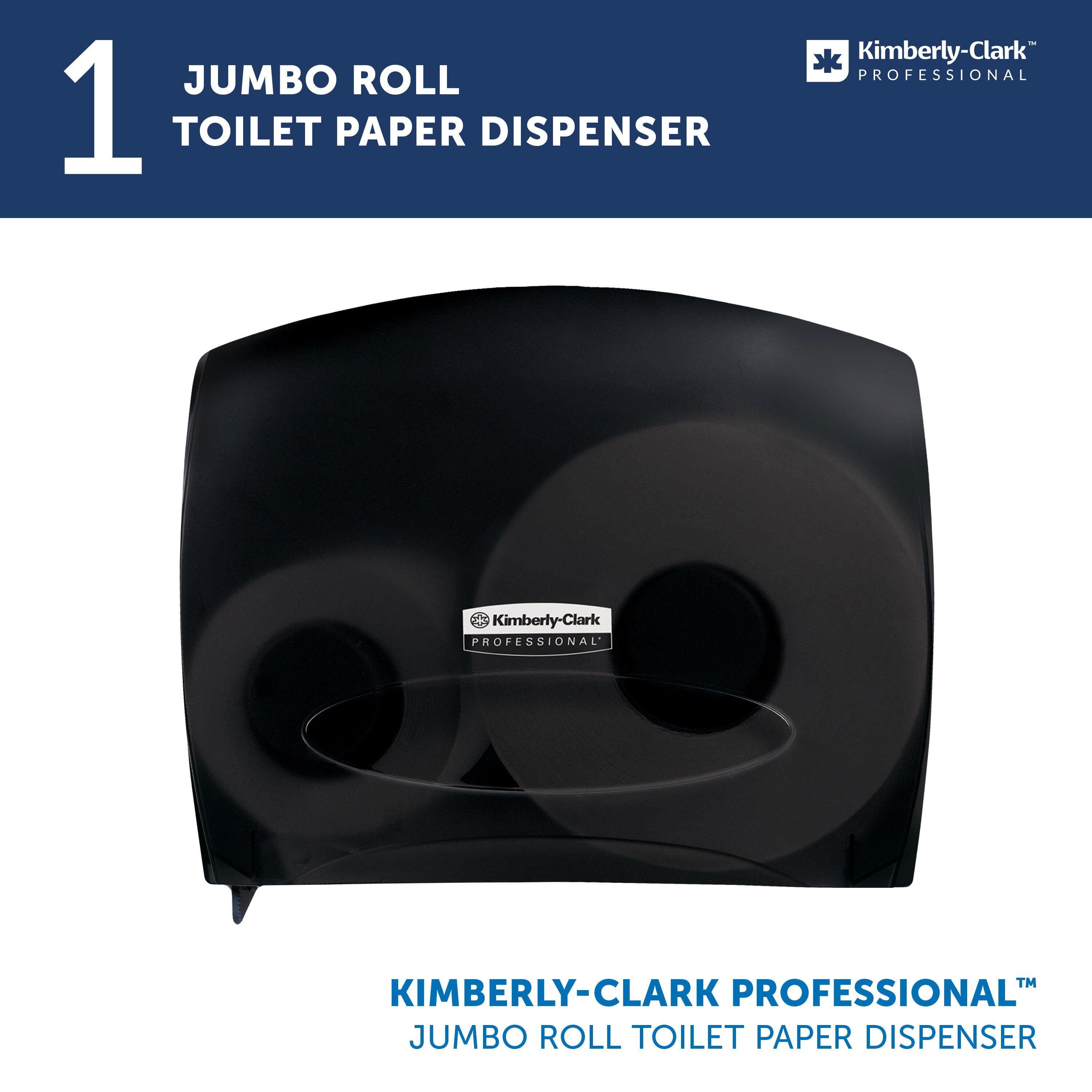 Kimberly-Clark Professional&trade; Black Wall Mount Toilet Tissue Dispenser 