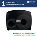 Kimberly-Clark Professional&trade; Black Wall Mount Toilet Tissue Dispenser 