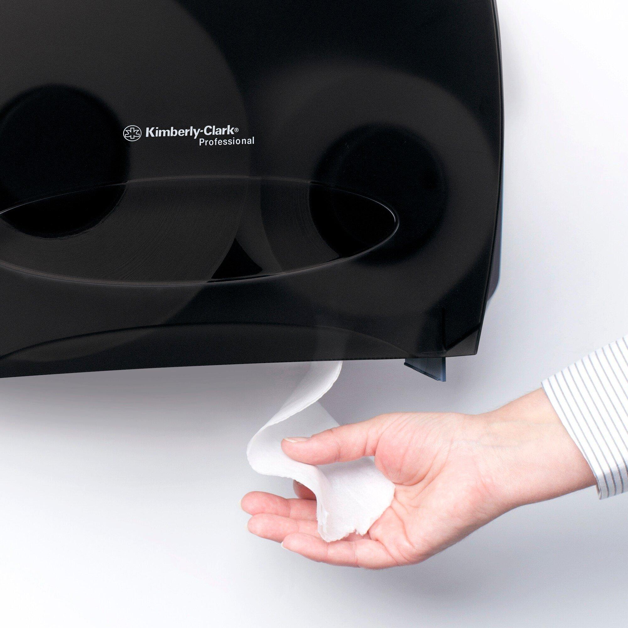 Kimberly-Clark Professional&trade; Black Wall Mount Toilet Tissue Dispenser 