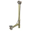 24 in. Brass Cable Drain in White