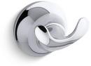 KOHLER Polished Chrome 2 Robe Hook 