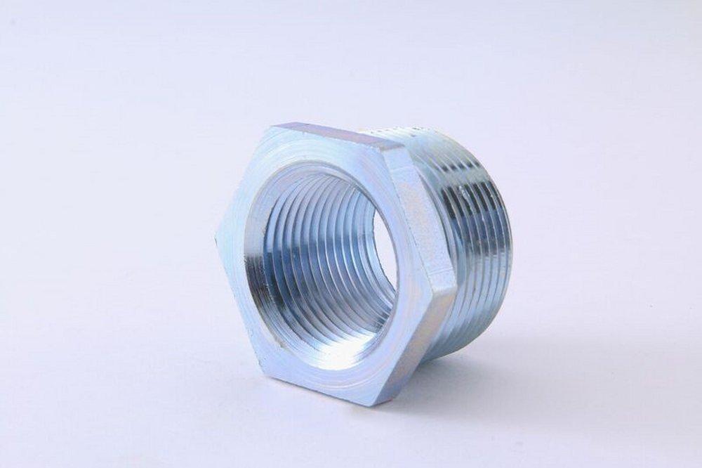 MNPT x FNPT Carbon Steel Reducing Hex Bushing 