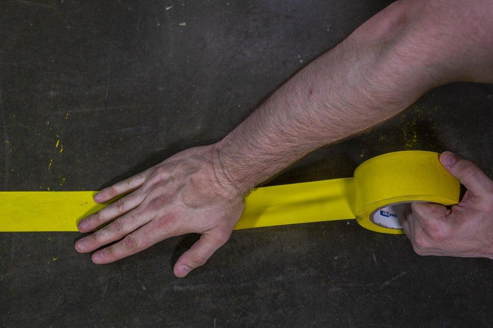 Shurtape Black 2 in. x 36 yd. Vinyl Line Set Tape 