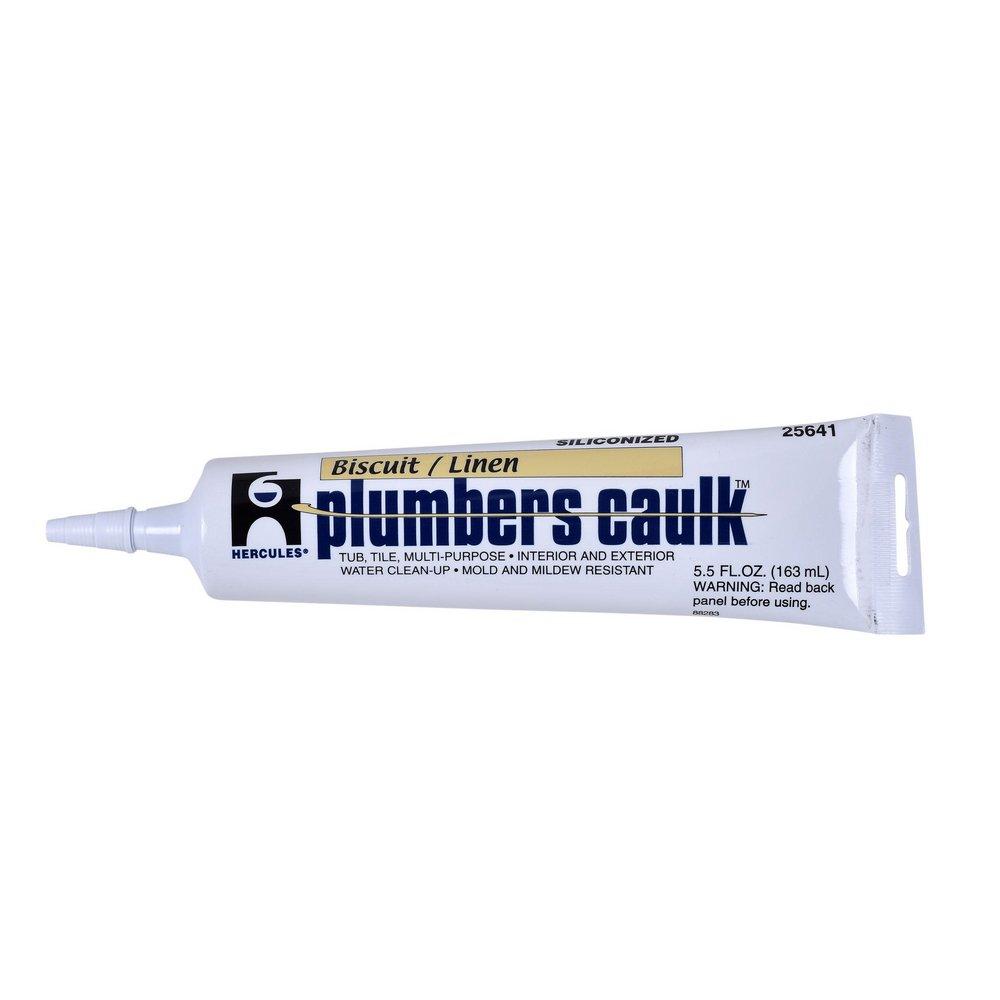 Hercules&reg; Biscuit Siliconized Acrylic Latex Caulk in Biscuit 