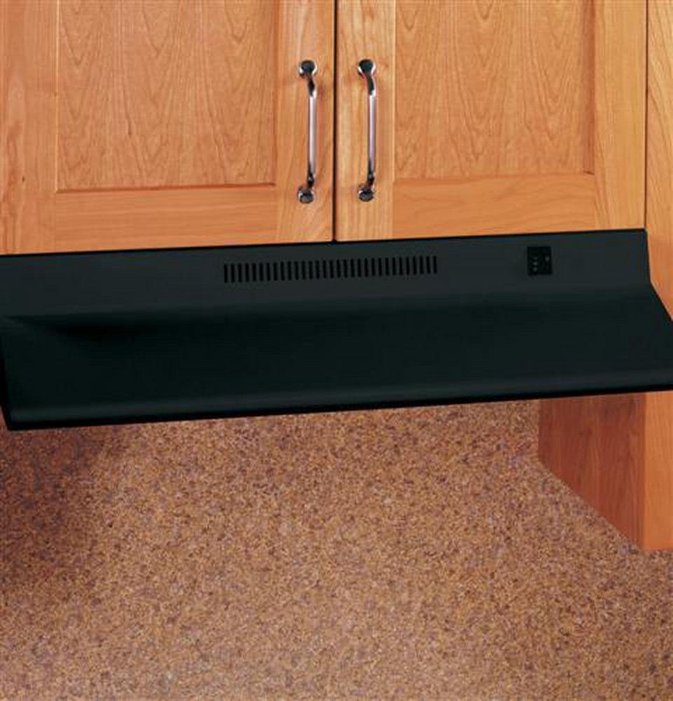 GE&reg; Black 30 in. Under Cabinet Range Hood 