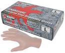 Size XL 5 mil Power Coated Plastic Cafeteria and Electronic Assembly Disposable Gloves in Clear (Box of 100)