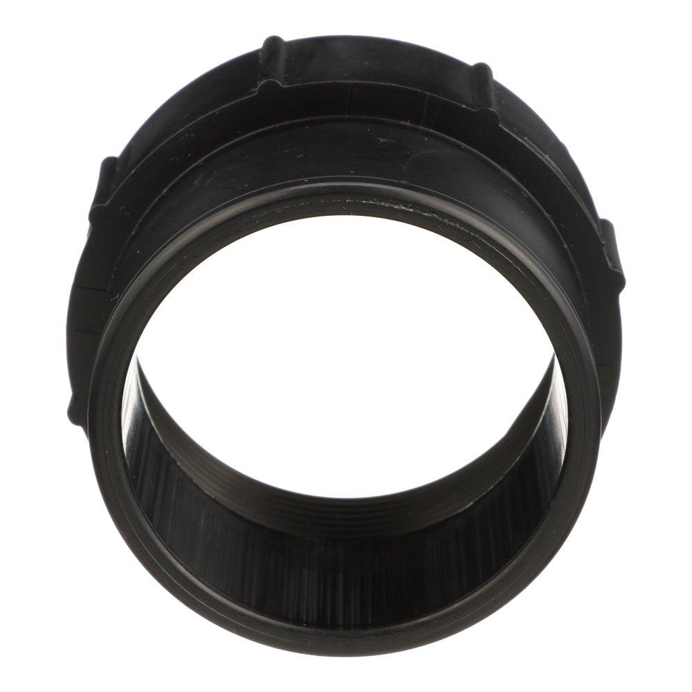 Black ABS DWV Fitting Cleanout Adapter 