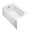 60 x 32 in. Air Bath Alcove Bathtub with Left Drain in White