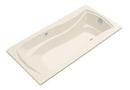 72 x 36 in. Total Massage Drop-In Bathtub with Reversible Drain in Almond