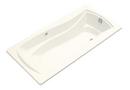 72 x 36 in. Total Massage Drop-In Bathtub with Reversible Drain in Biscuit
