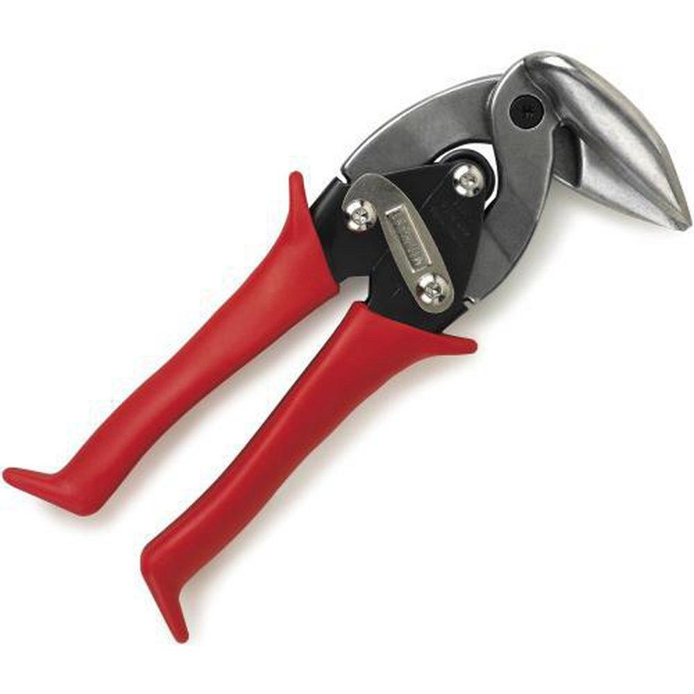 Midwest Tool and Cutlery Red 24 ga Cold Rolled Steel and 28 ga Stainless Steel Aviation Snip 