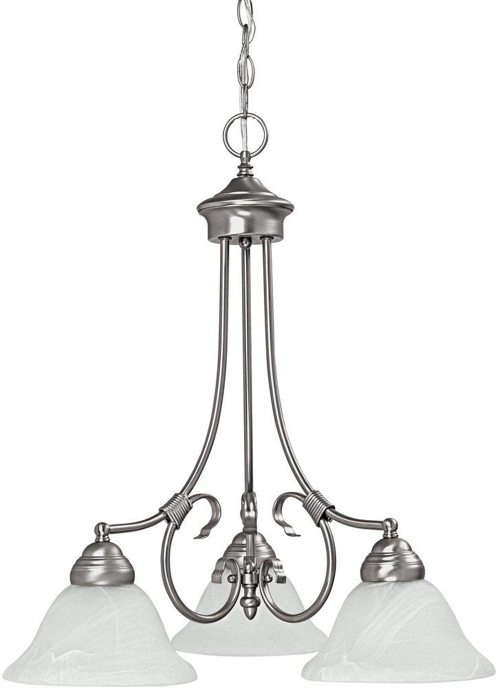 HomePlace by Capital Lighting Matte Nickel 22 in. 60 W 3-Light Medium Chandelier 