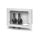 Oatey&reg; White 9-1/5 in x 6-3/10 in x 3-69/100 in Washing Machine Supply Box 