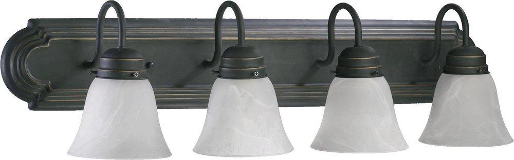 Quorum International Old World 4-Light Vanity Fixture 