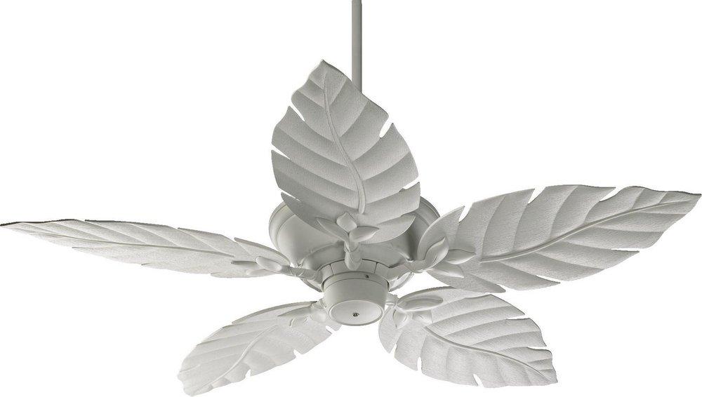 Quorum International Studio White 5-Blade Ceiling Fan with 52 in. Blade Span 