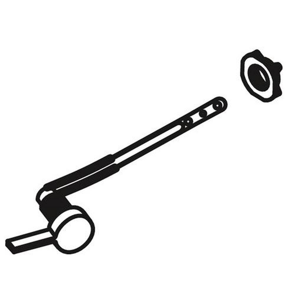 KOHLER Brushed Chrome Left-Hand Trip Lever 