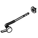 KOHLER Brushed Chrome Left-Hand Trip Lever 