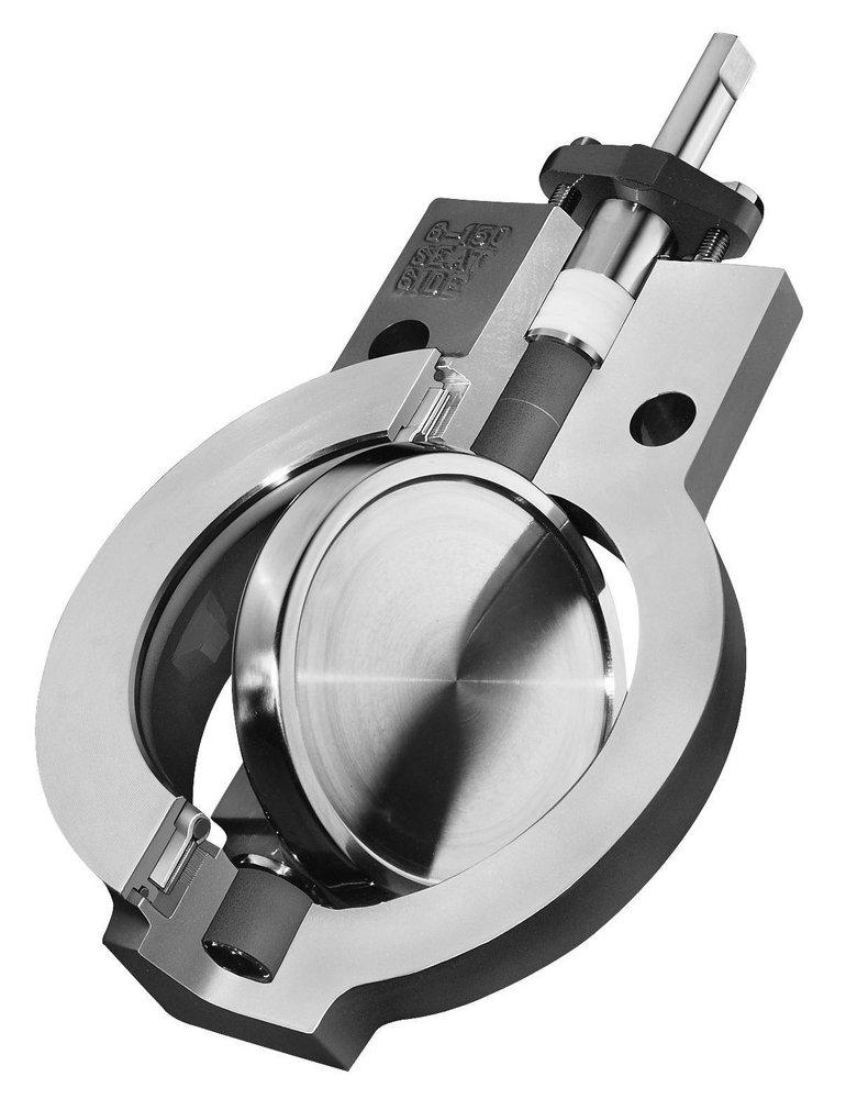 Durco-Brand of Flowserve Carbon Steel PFA Gear Operator Handle Butterfly Valve 