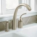 KOHLER Polished Chrome Single Handle Kitchen Faucet with Side Spray 