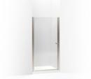 65-1/2 x 36-1/4 in. Frameless Shower Door with Crystal Clear Glass in Matte Nickel