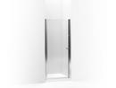65-1/2 x 39 in. Frameless Pivot Shower Door in Bright Silver