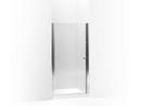 65-1/2 x 37 3/4 in. Frameless Pivot Shower Door in Bright Silver