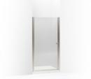 65-1/2 x 36-1/2 in. Frameless Shower Door with Falling Line Glass in Matte Nickel