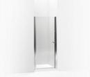 65-1/2 x 34 in. Frameless Pivot Shower Door in Bright Silver