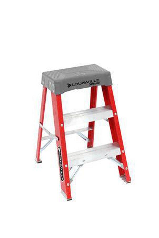 2 ft. Fiberglass Step Stool Ladder Type IA 300 Pound Load Capacity 