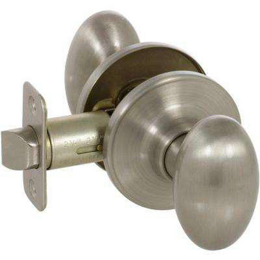 Delaney Satin Nickel Door Knob in Satin Nickel 