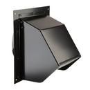 Broan Black 9 x 9 in. Wall Vent in Black Steel 