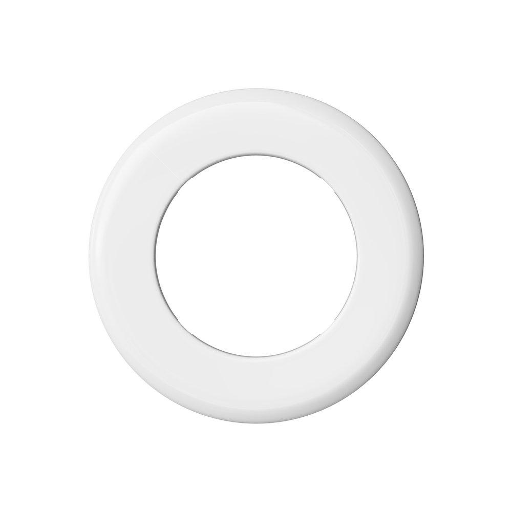 Jones Stephens White Plastic Flexible Floor and Ceiling Plate 