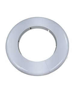 3 in. Plastic Flexible IPS Floor/Ceiling Plate Escutcheon in White