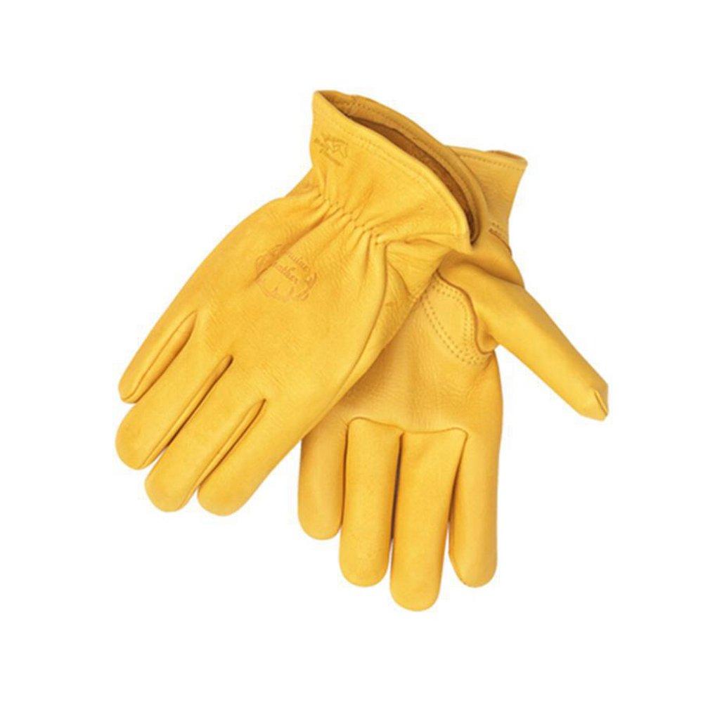 Revco Industries Yellow Elkskin Leather Glove in Yellow 