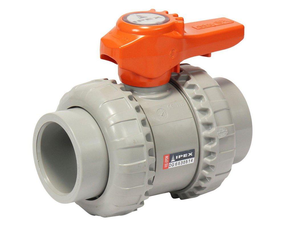 Grey Plastic Standard Port Union Socket Weld 235# Ball Valve 
