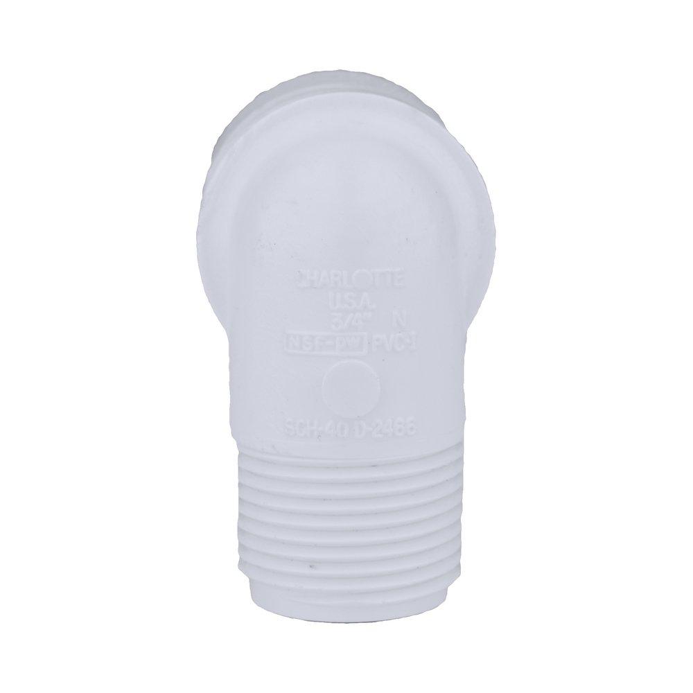 White PVC Schedule 40 90&deg; Socket x MPT Elbow 