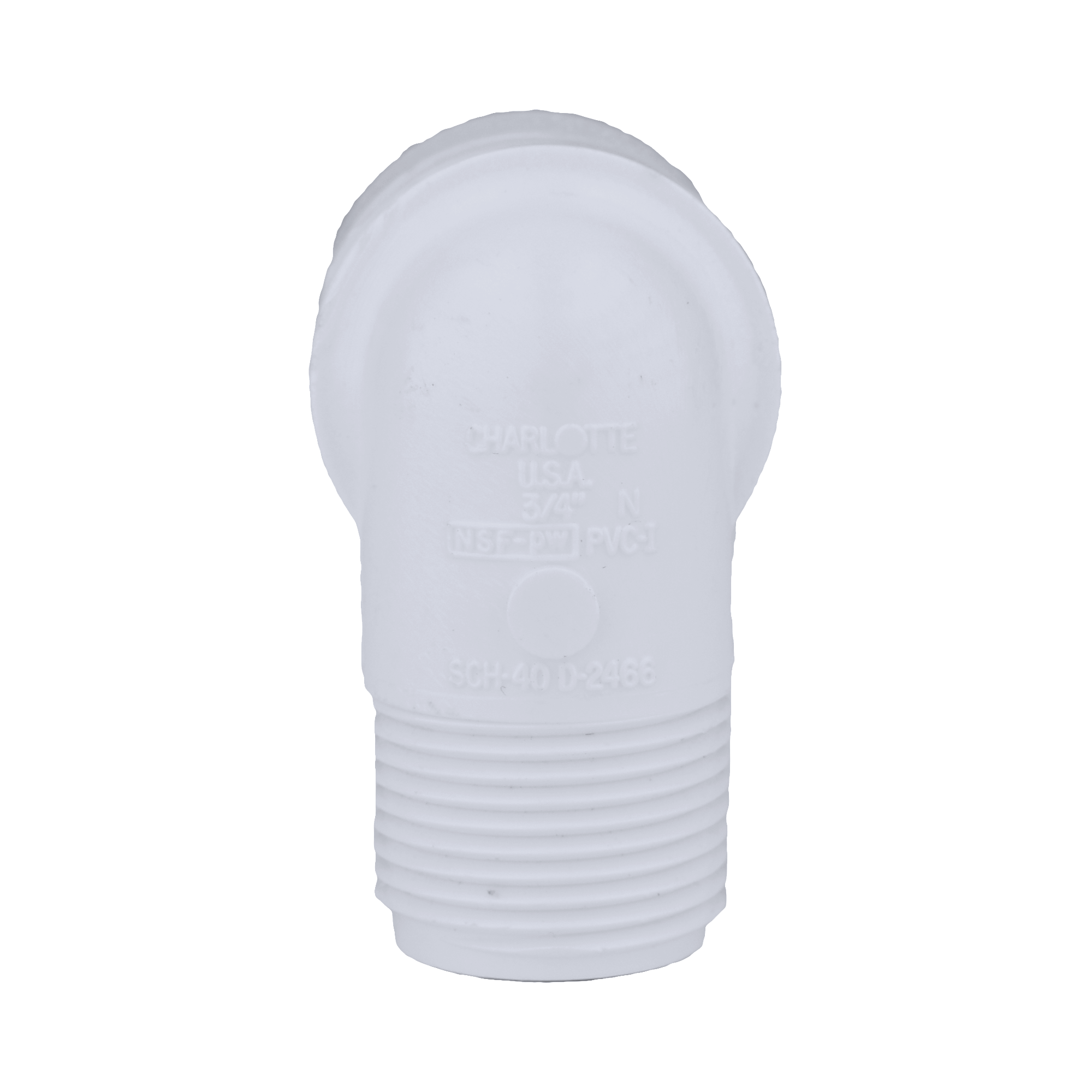 White MPT x Socket Weld 90 Degree PVC Street Elbow 