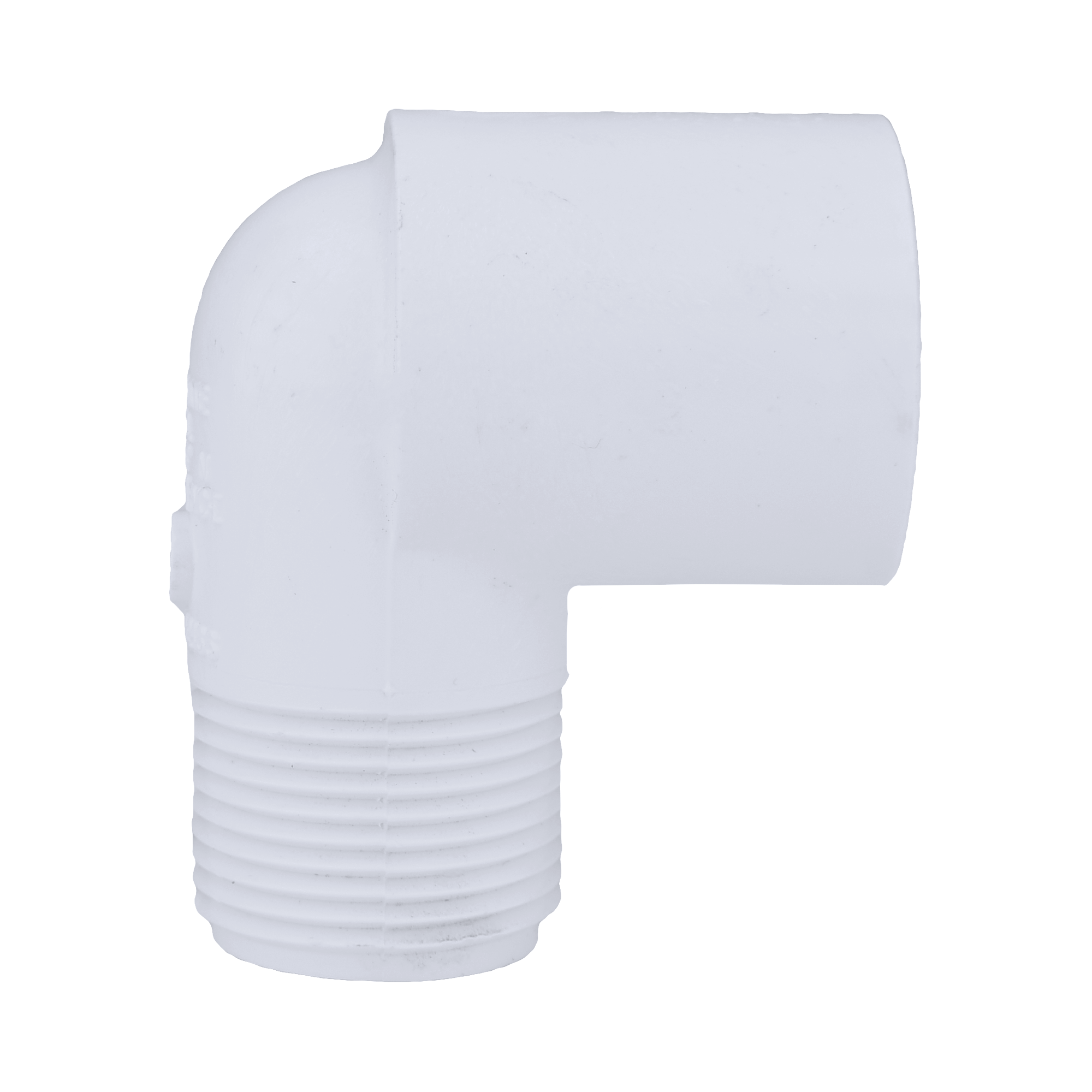 White MPT x Socket Weld 90 Degree PVC Street Elbow 