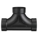 Black ABS DWV 2-Way Cleanout Tee 