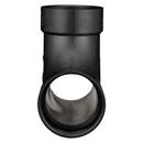 Black ABS DWV 2-Way Cleanout Tee 