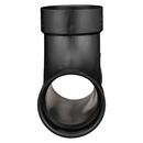 Black ABS DWV 2-Way Cleanout Tee 