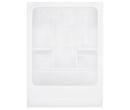 60 in. x 34 in. Tub & Shower Unit in White with Left Drain