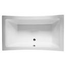 72 x 42 in. Drop-In Bathtub with Center Drain in White