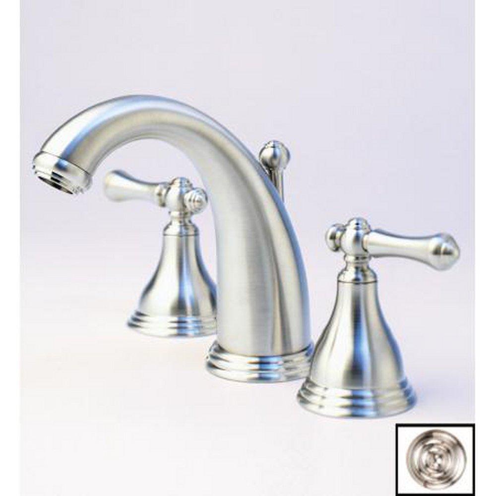 Santec Satin Nickel Two Handle Widespread Bathroom Sink Faucet 