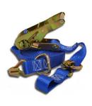Tiegrrr Straps Blue Blue Ratchet Strap with J-Hook 