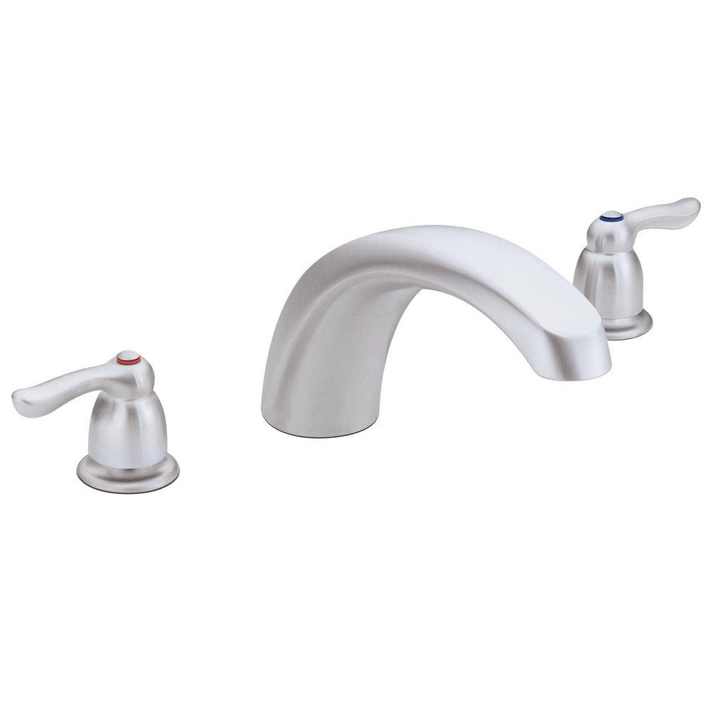 Moen Brushed Chrome Two Handle Roman Tub Faucet Trim Only 