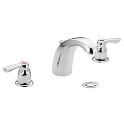 Two Handle Widespread Bathroom Sink Faucet in Polished Chrome