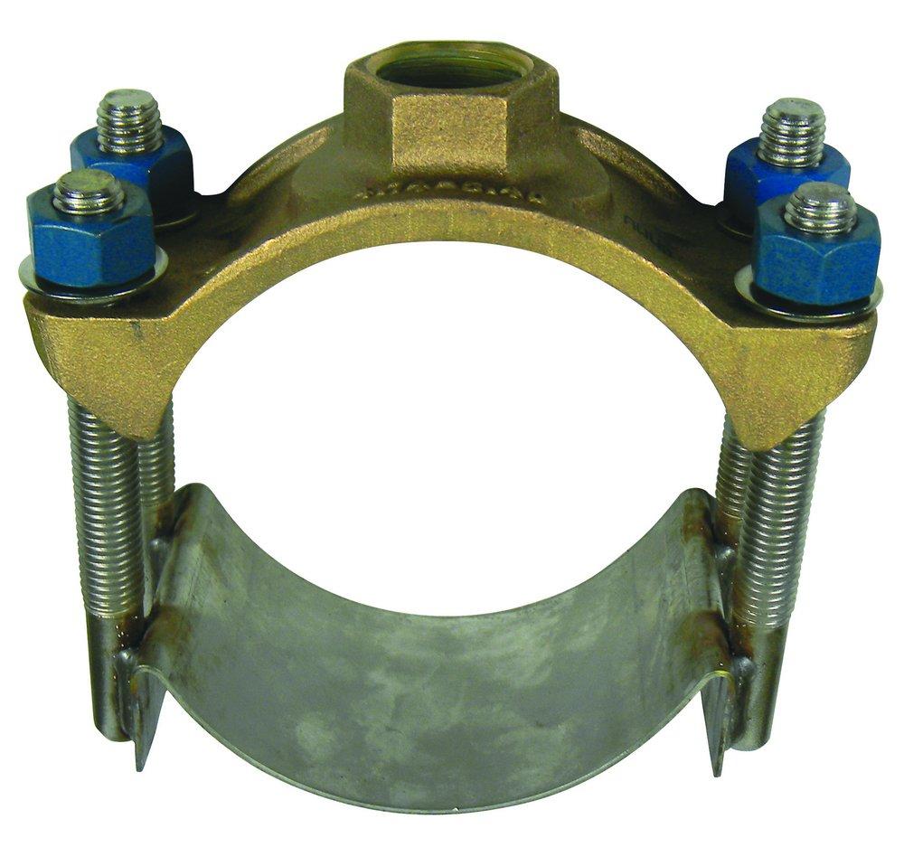 A.Y. McDonald 8 in. Stainless Steel Single Strap Saddle 