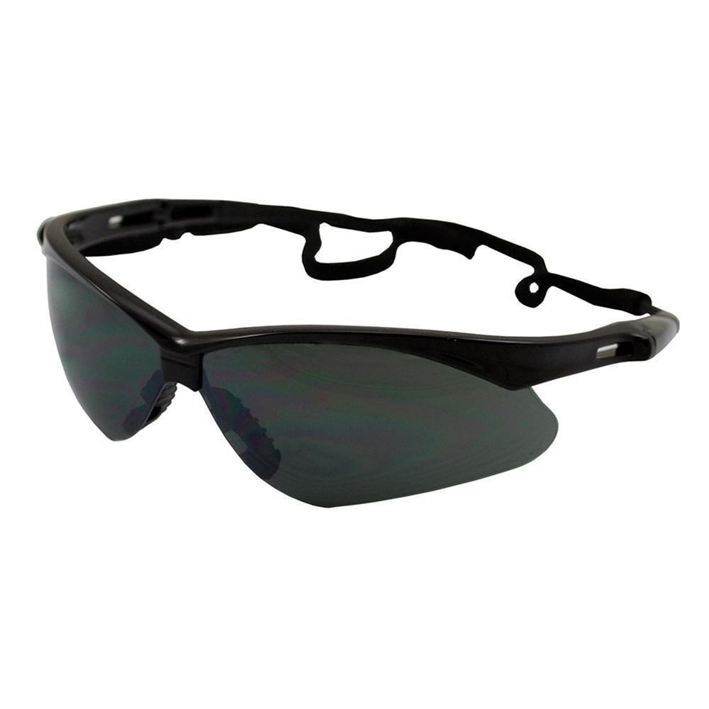 Jones Stephens Smoke Safety Glasses in Black Frame 