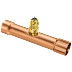 3/8 in. OD Swaged Copper Braze Tee Access Valve 3-Pack